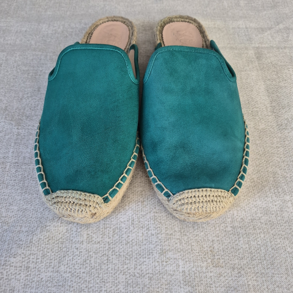 J. Crew Turquoise Espadrille Slip-Ons